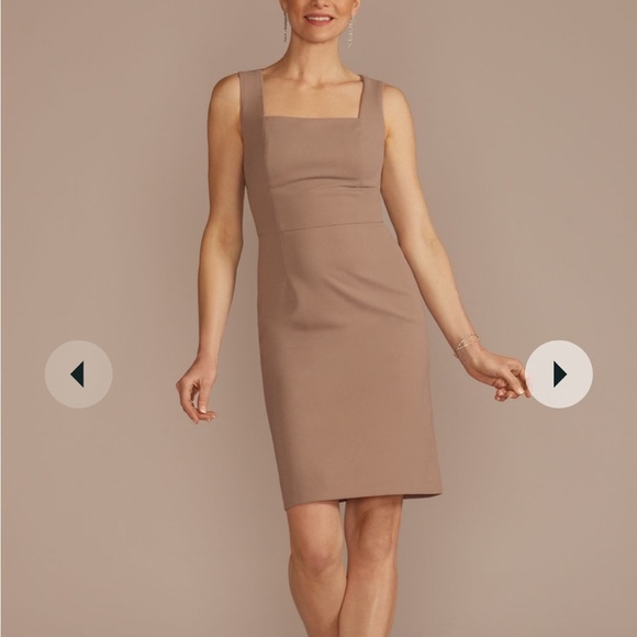 NWT Mother of the bride Oleg Cassini short crepe sheath dress - Picture 2 of 5